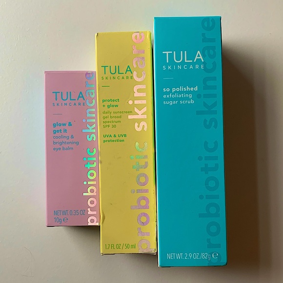 Tula Other - ☀️3-PIECE TULA BUNDLE☀️: Eye Balm, Sunscreen Gel, & Sugar Scrub